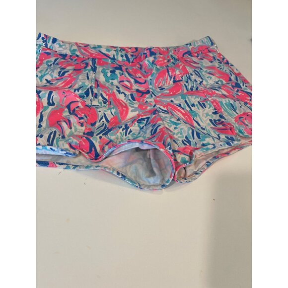 Lilly Pulitzer Womens Shorts Size 12 Multicolor Print Cotton Blend Summer Casual - Picture 2 of 6